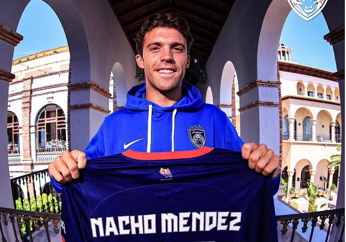 Nacho Méndez, en una de las imágenes promocionales de su fichaje.