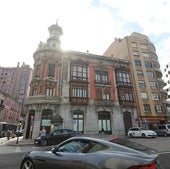 Fachada del Palacio Josefina Balsera, que será el futuro Hotel Cinco Estrellas Gran Lujo de Avilés.