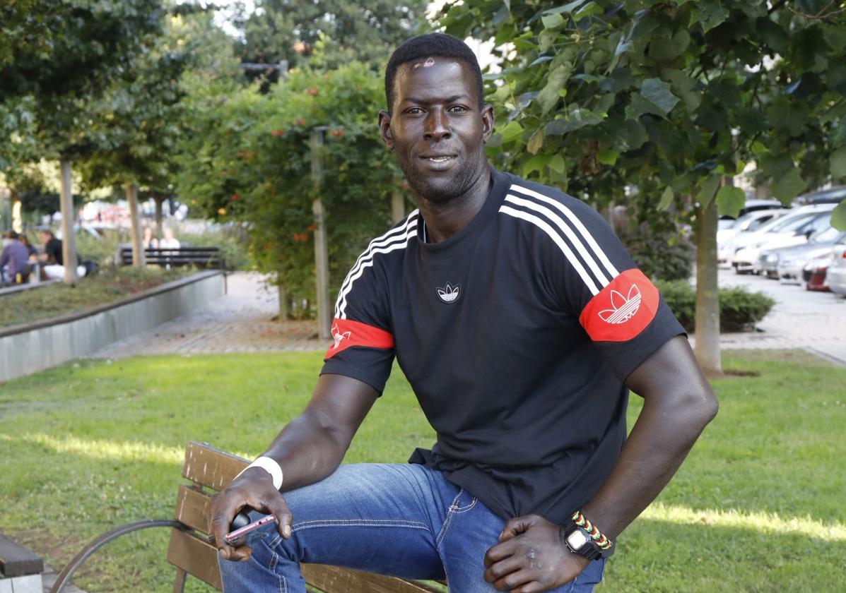 Papagore Ndoye tras su detención en 2019.