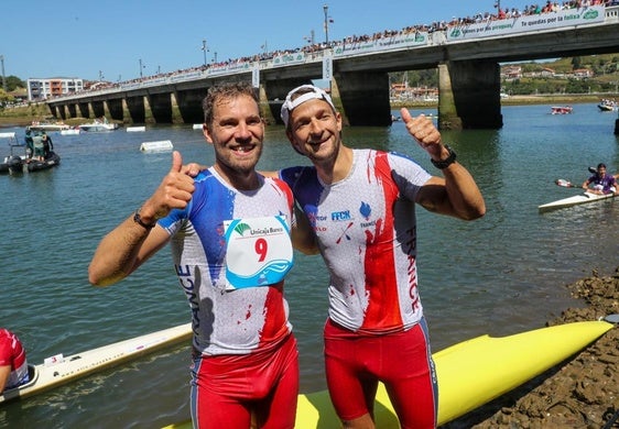 Quentin Urban y Jeremy Candy, tras ganar el Sella el pasado año.