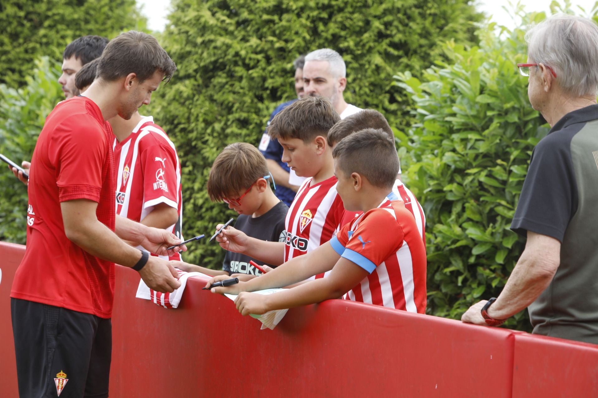 &#039;Mareona&#039; en el primer entrenamiento de la temporada del Sporting de Gijón