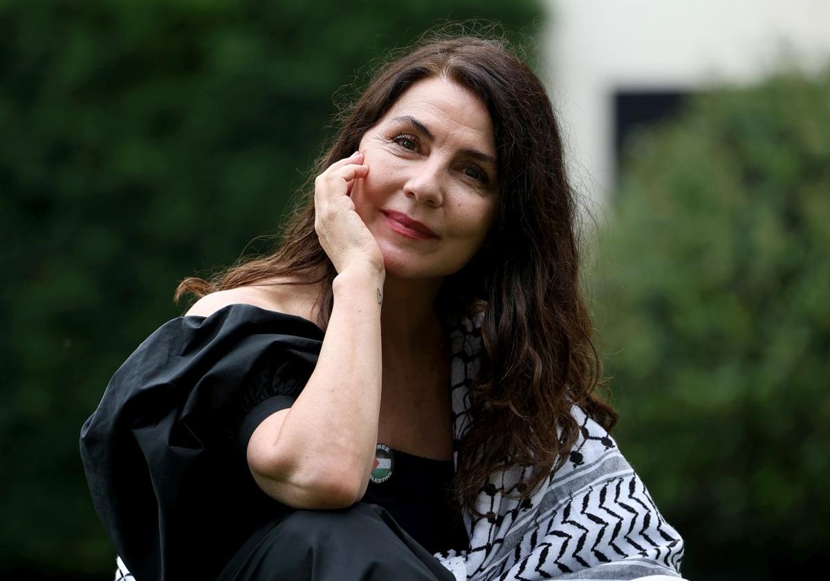 Ana Fernández estuvo ayer en Oviedo.