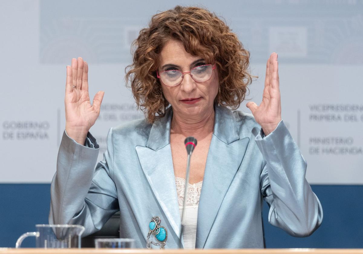 La ministra de Hacienda, María Jesús Montero.