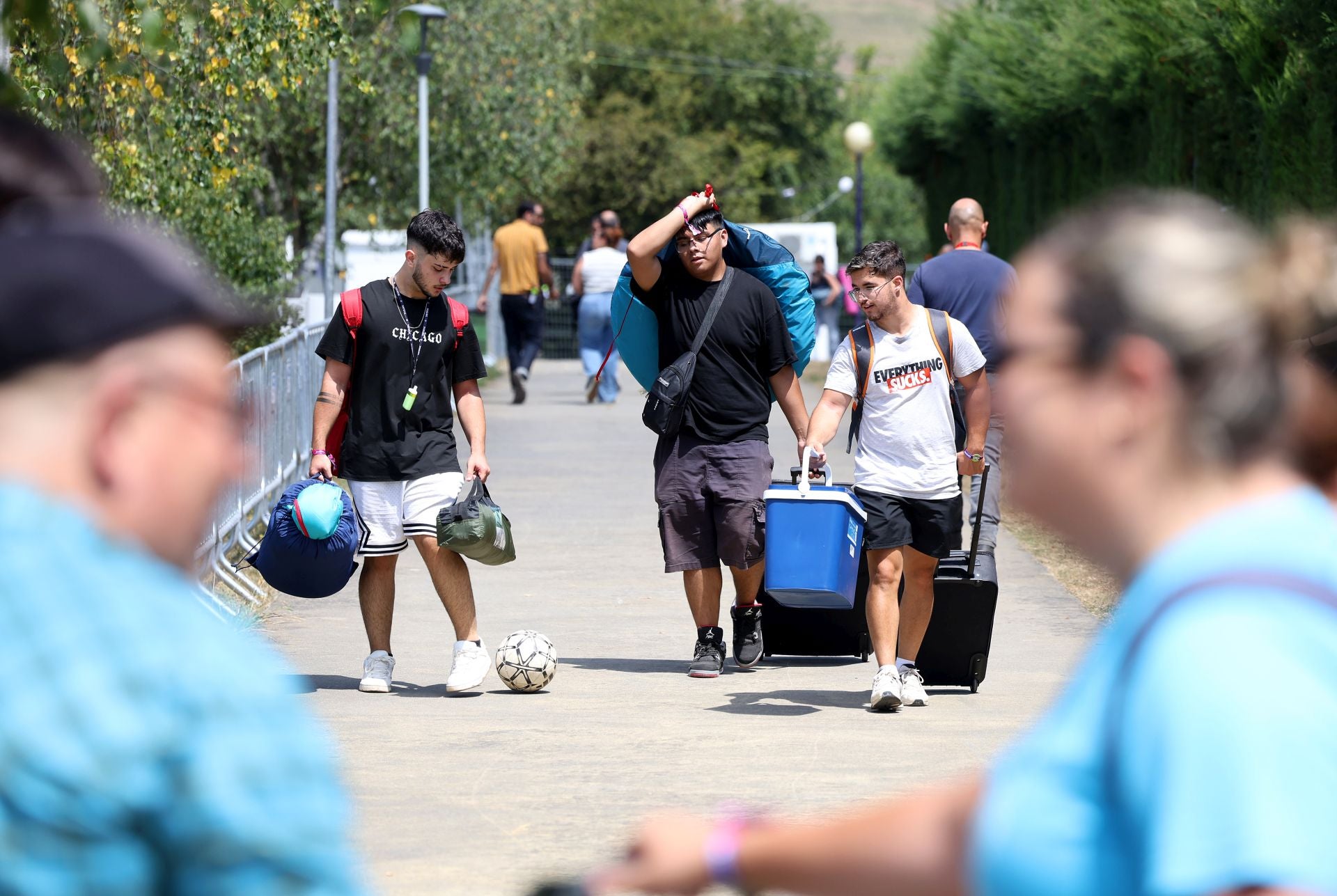 Ya huele a Boombastic Asturias: llegan a Llanera los primeros campistas