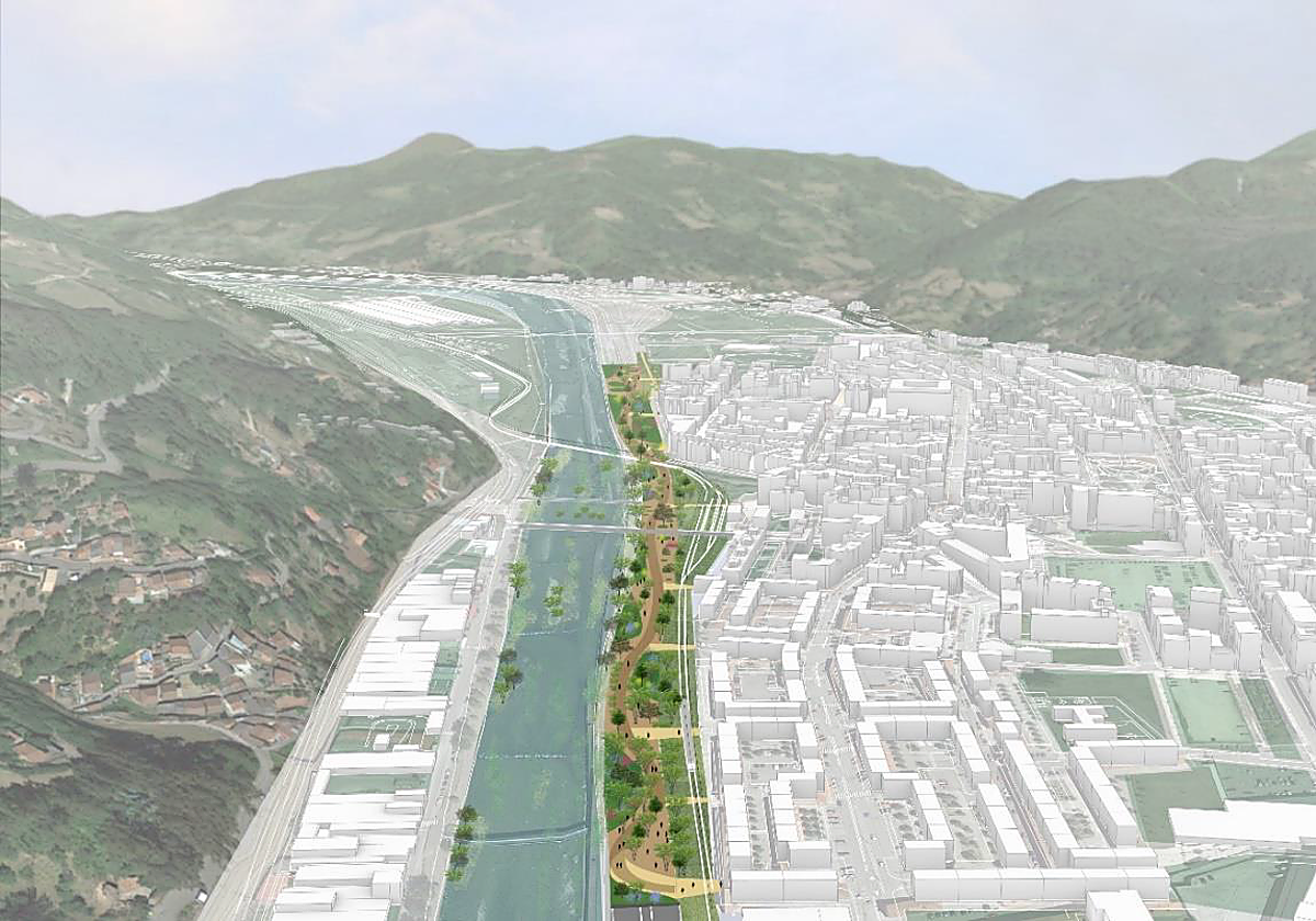 Recreación del Mieres del futuro