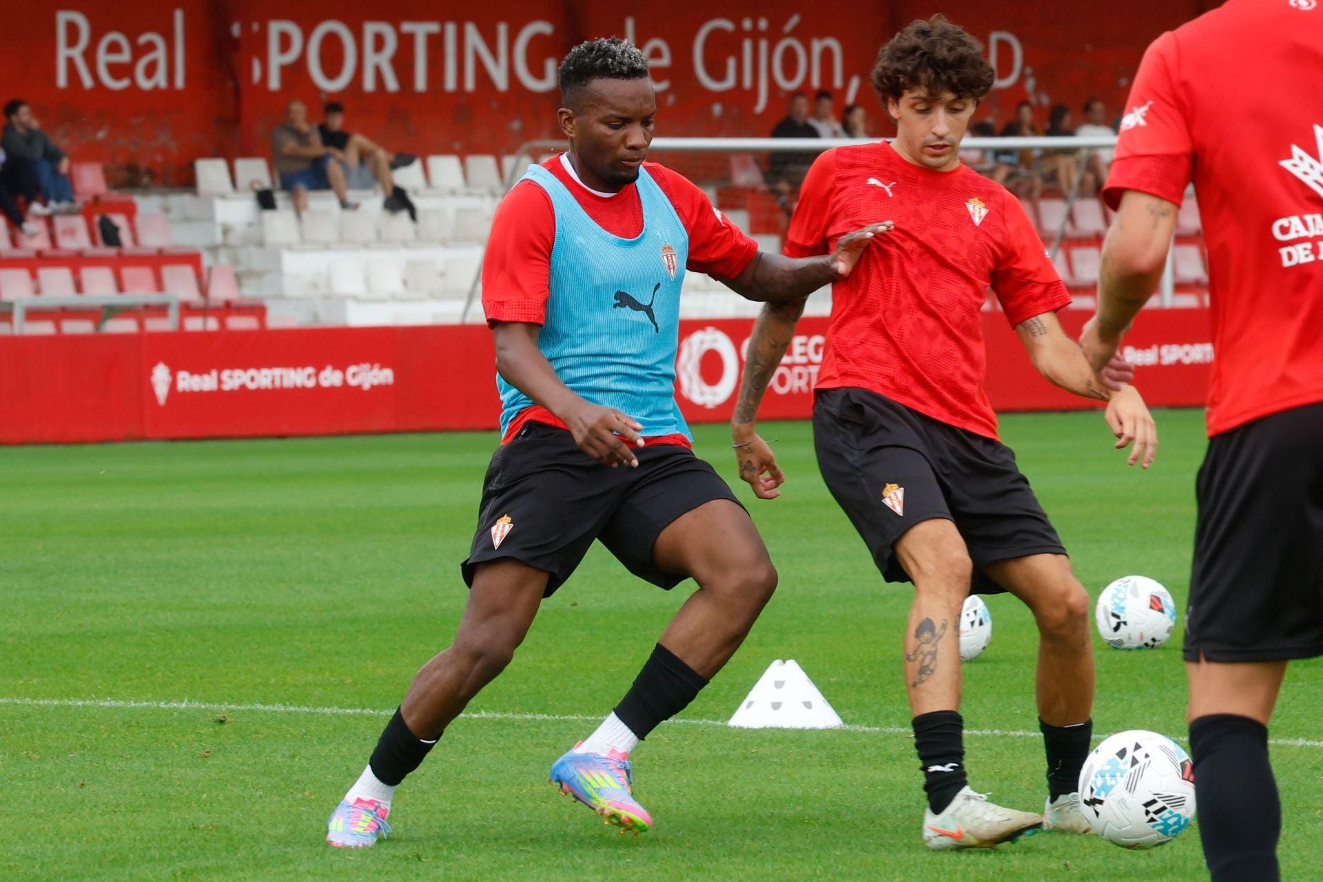 Entrenamiento del Sporting de este viernes 18 de julio