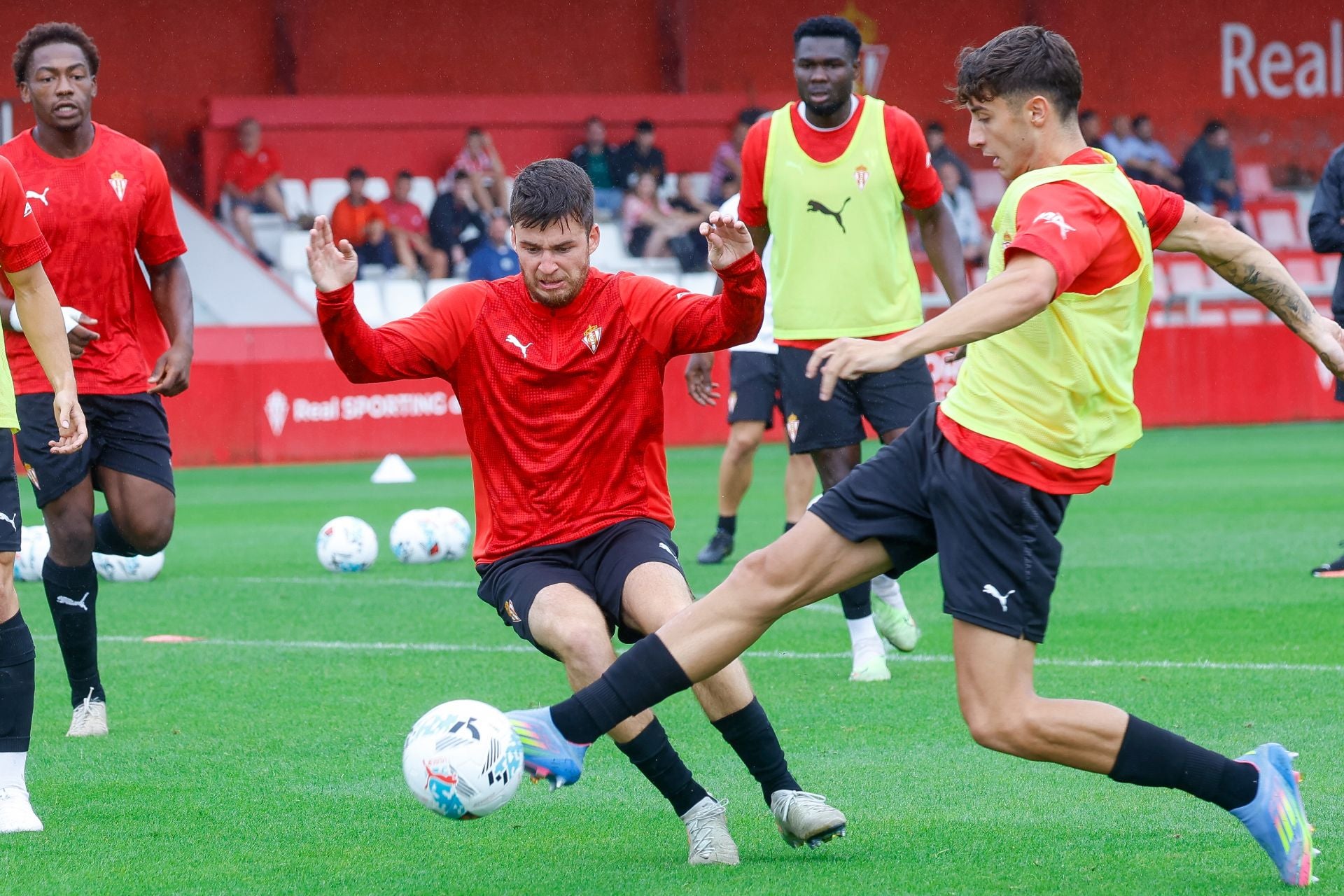Entrenamiento del Sporting de este viernes 18 de julio
