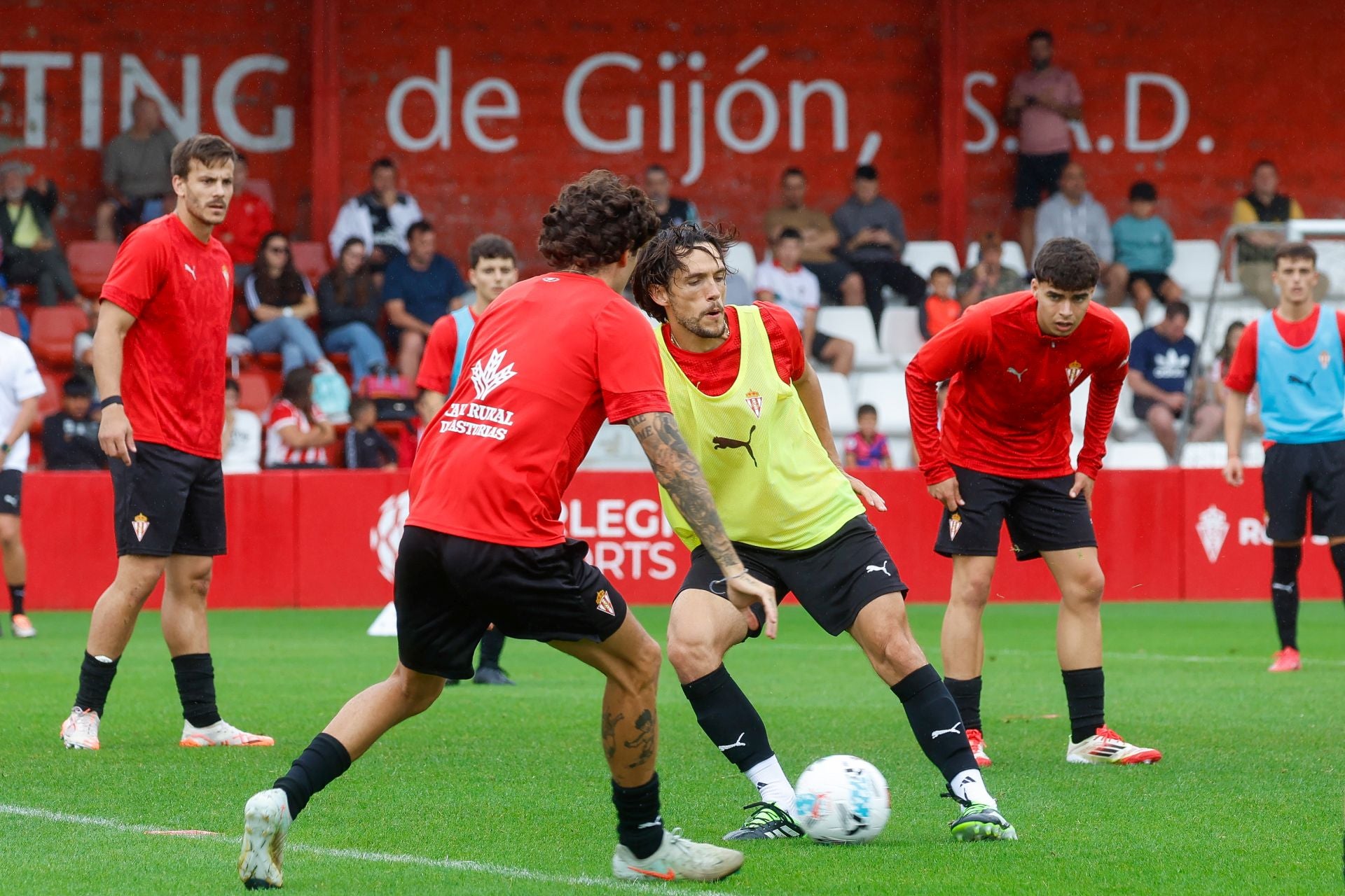 Entrenamiento del Sporting de este viernes 18 de julio