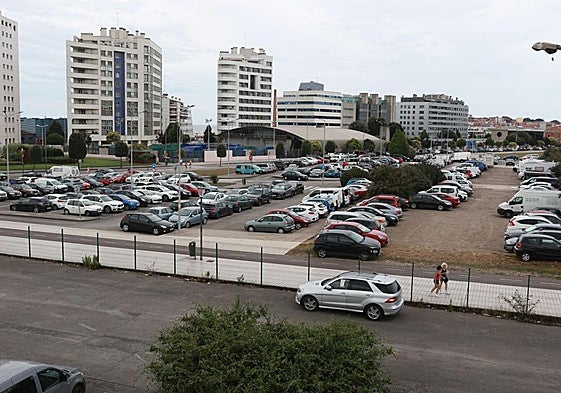 Aparcamiento gratuito anexo al Museo del Ferrocarril, este fin de semana.