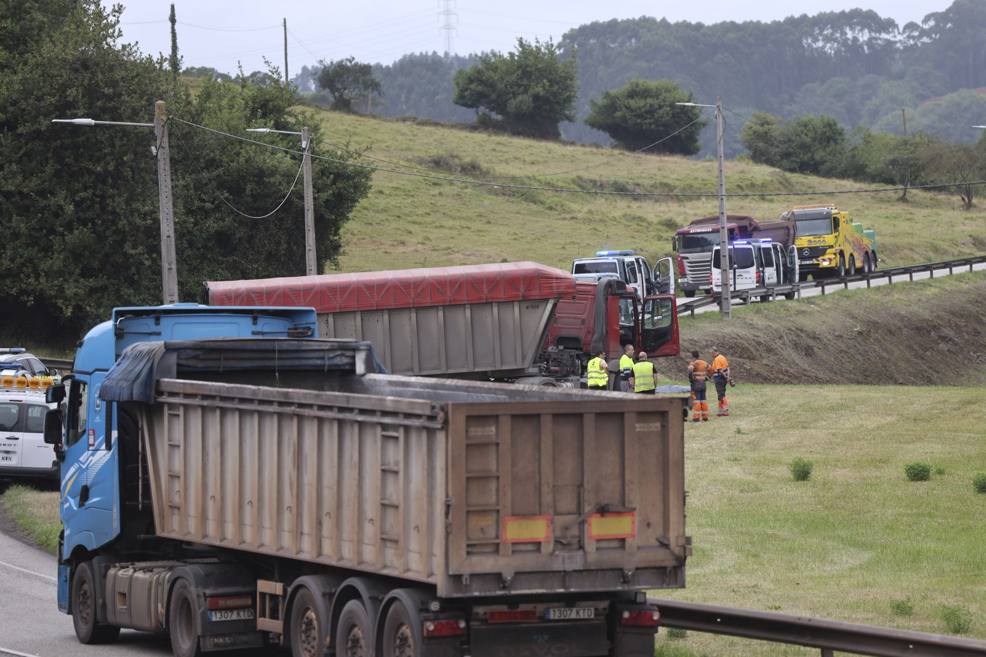 Las imágenes del accidente en Carreño que deja un fallecido