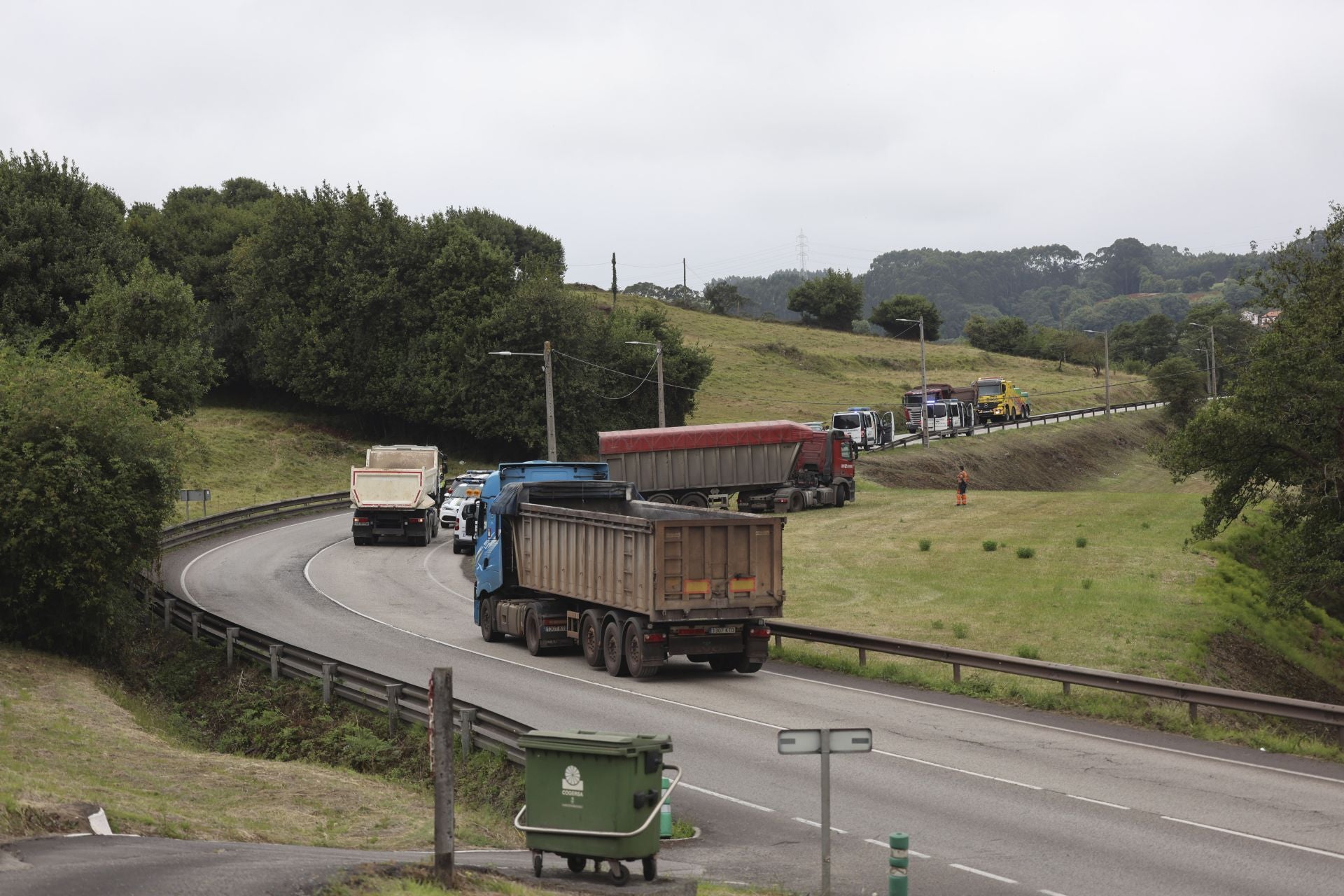 Las imágenes del accidente en Carreño que deja un fallecido