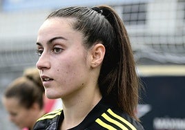 Elena Casao, la temporada pasada con el Real Oviedo.