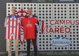 José Armando Tellado y David Guerra, durante la presentación de la ampliación del acuerdo de patrocinio .
