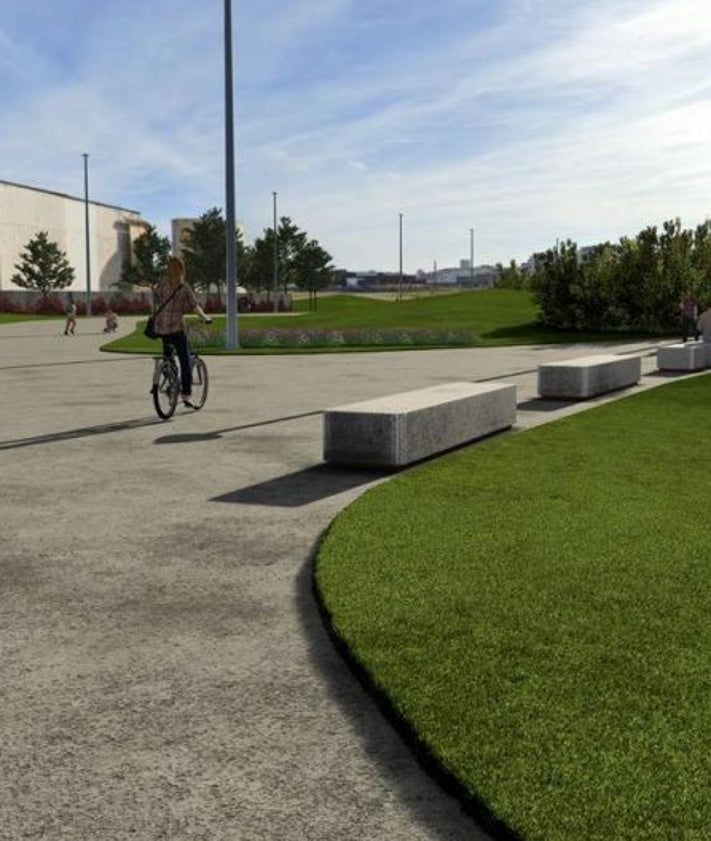 Imagen secundaria 2 - Comienza la obra para convertir los terrenos de Naval Gijón en una zona de paseo
