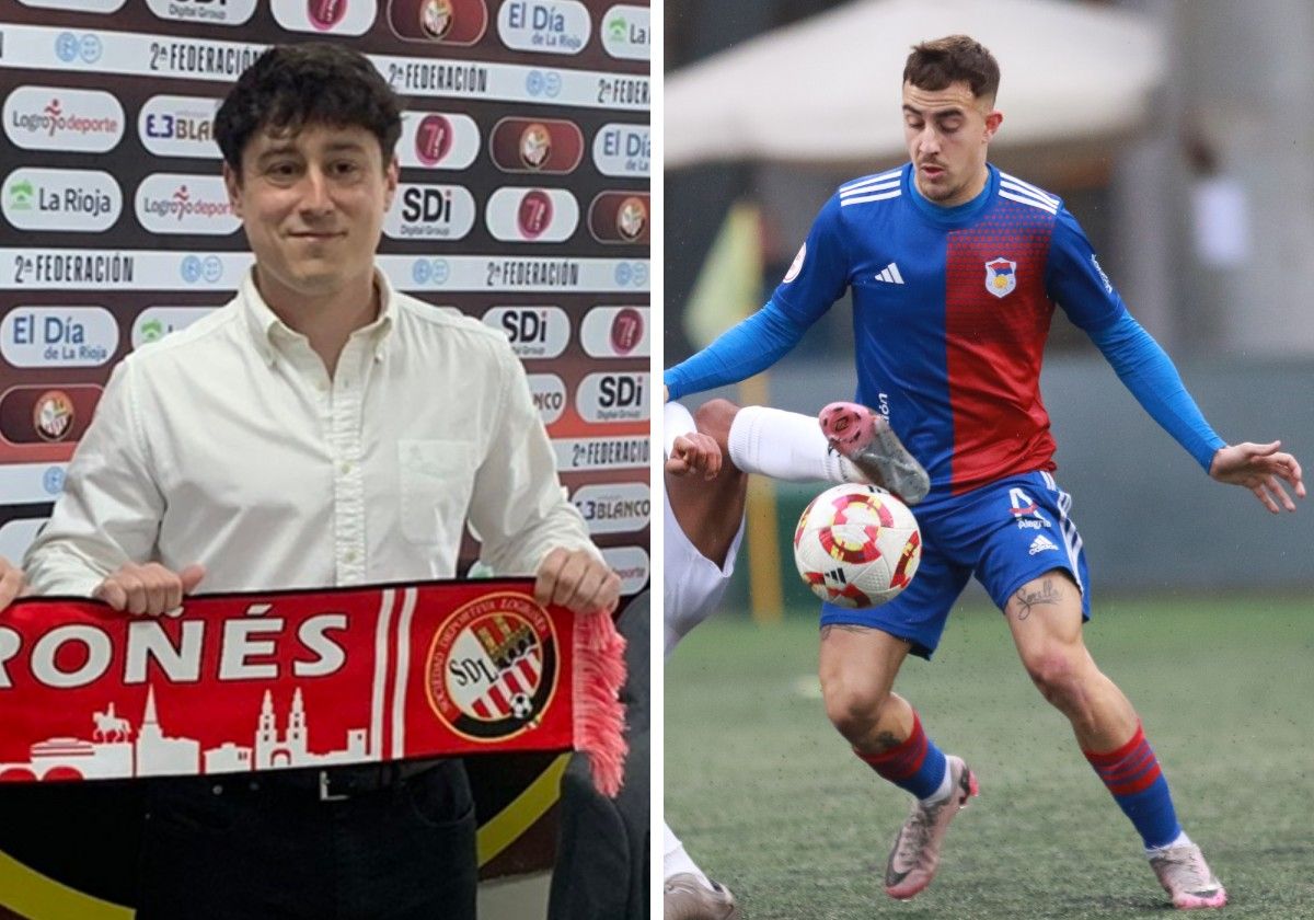 Iván Martínez, a la izquierda, y Joselu Guerra, a la derecha.