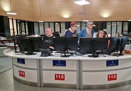 La consejera, Concepción Saavedra, en su visita al SAMU.