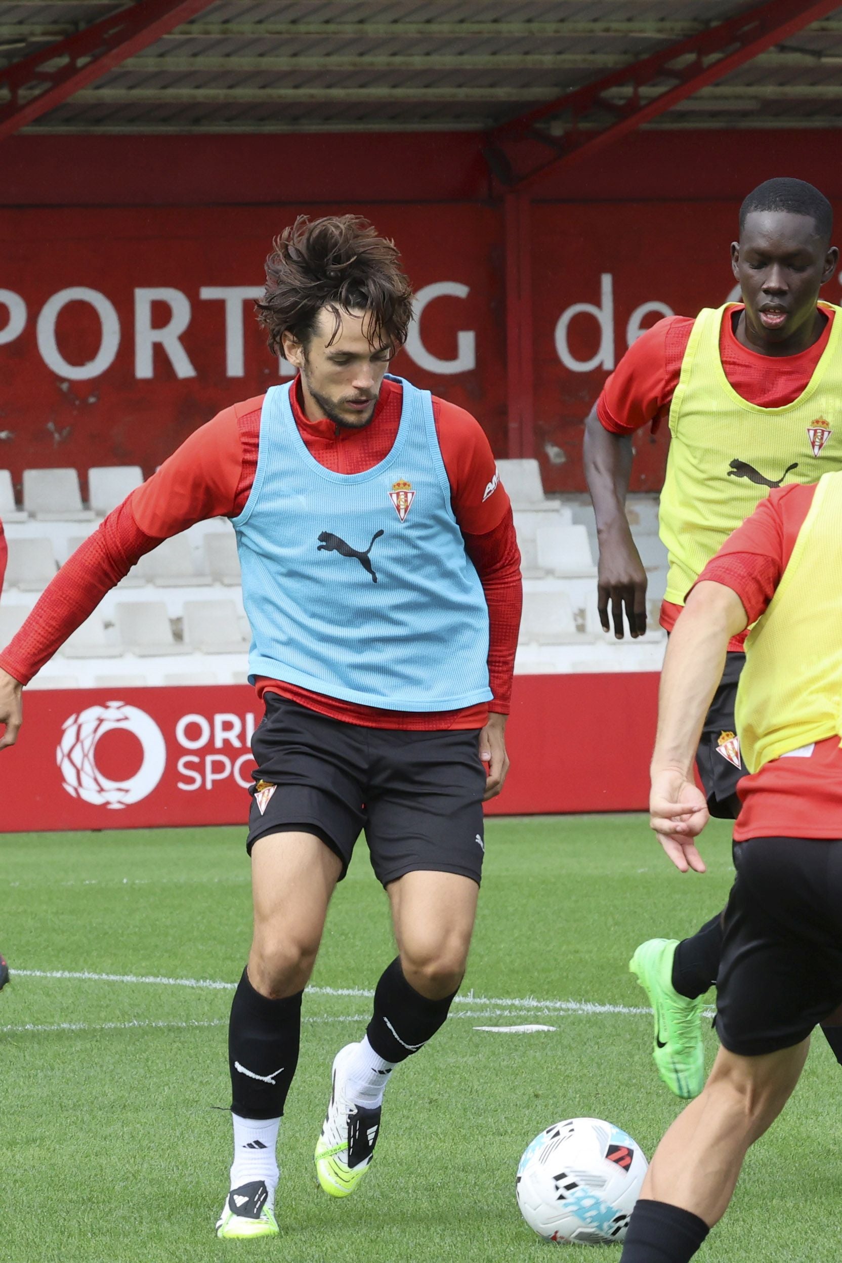 El entrenamiento del Sporting de Gijón de este 28 de julio, en imágenes