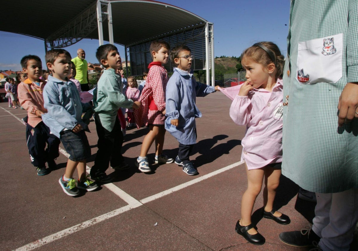 Alumnos de Infantil del colegio Poeta Antón, en 2023
