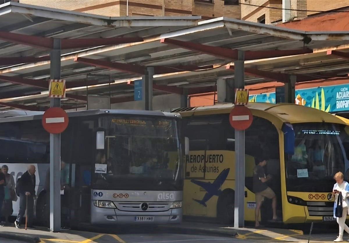 Estación de autobuses de Gijón.