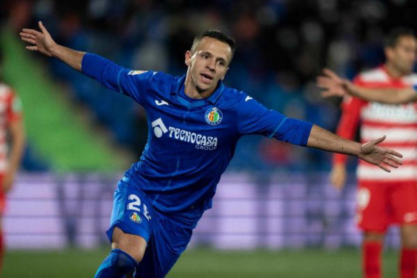 Maksimovic celebra un gol durante su etapa en el Getafe.