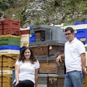 Mabel Tuñón y Gonzalo Castro, en Ería de Valles en Brañes.
