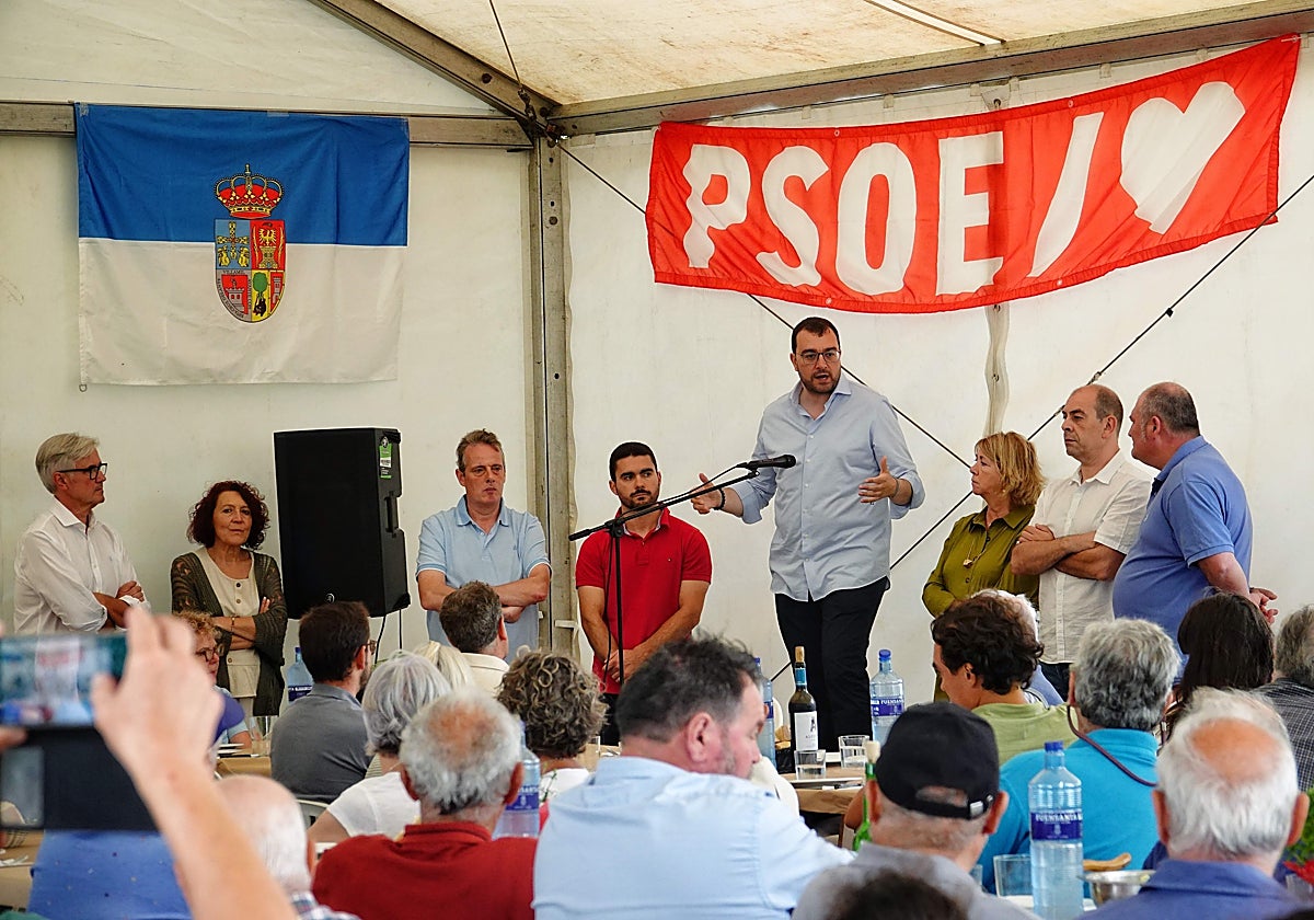 Marcos Niño, Cecilia Pérez, Marcelino Marcos, Álex López, Celia Fernández, Luis Fernández Huerga y César Álvarez