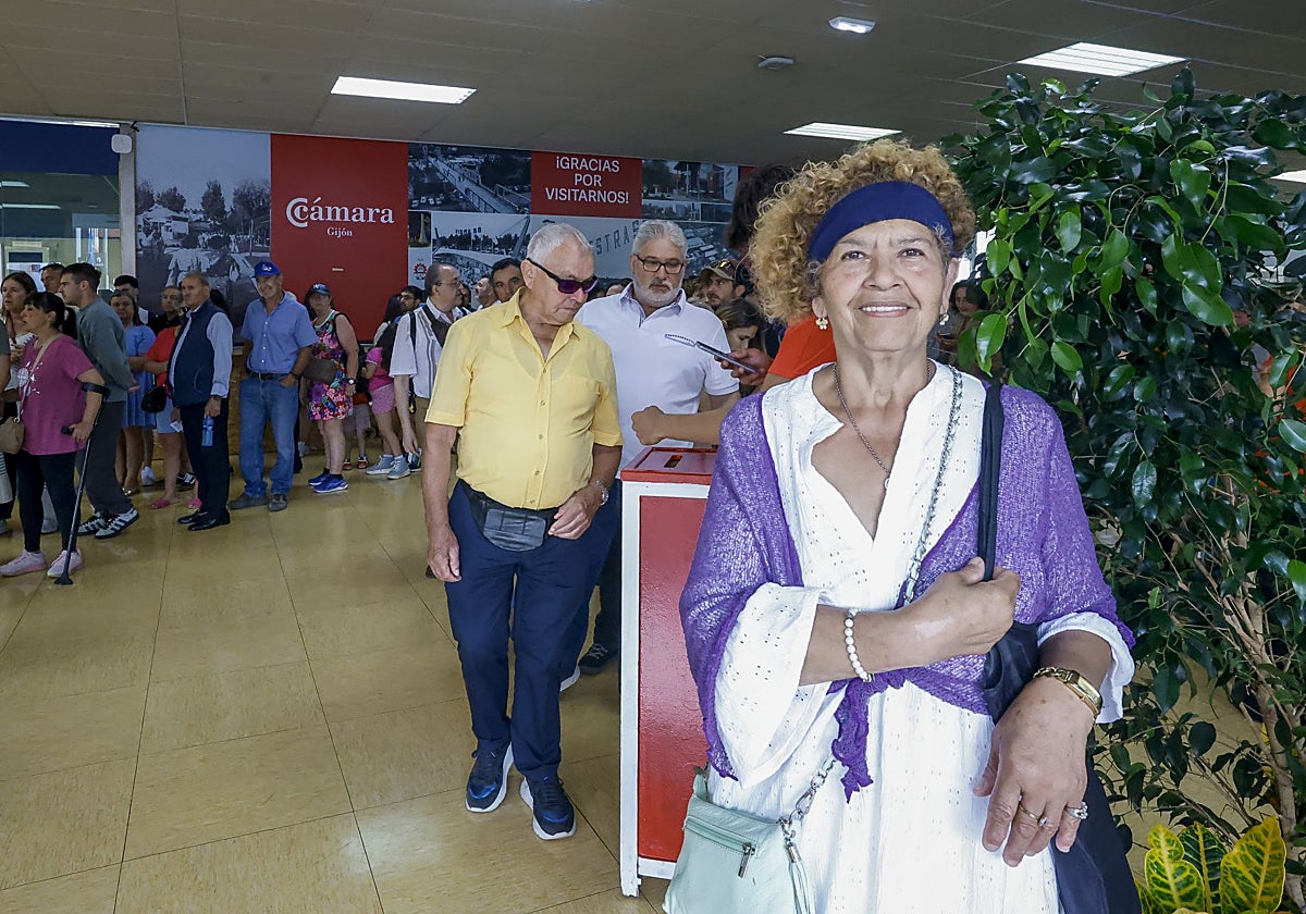 Marta Franco, a su llegada al recinto ferial.