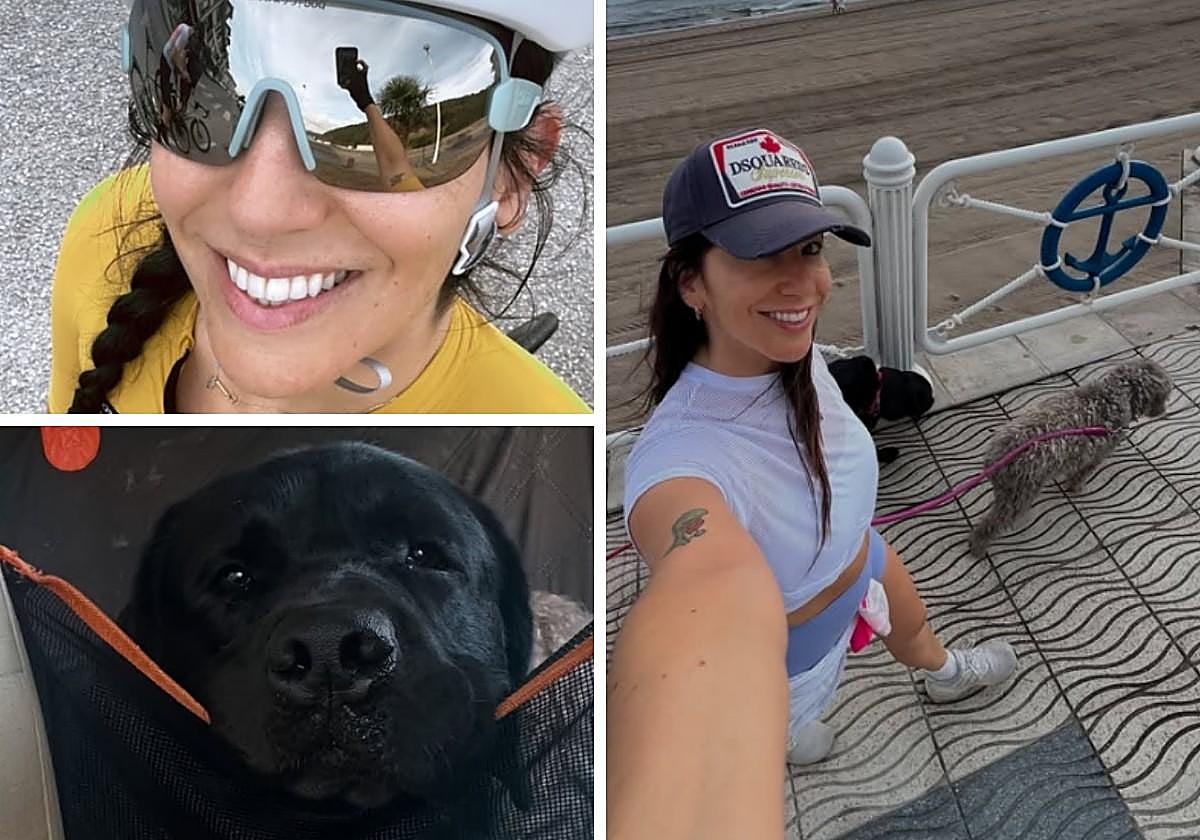 Ciclismo por Carreño y una visita al veterinario en Avilés: Irene Junquera, de vacaciones en Asturias
