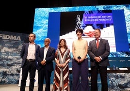 Ovidio Zapico, Joaquín Merchán, Beatriz Coto, Elma Saiz y Félix Baragaño.