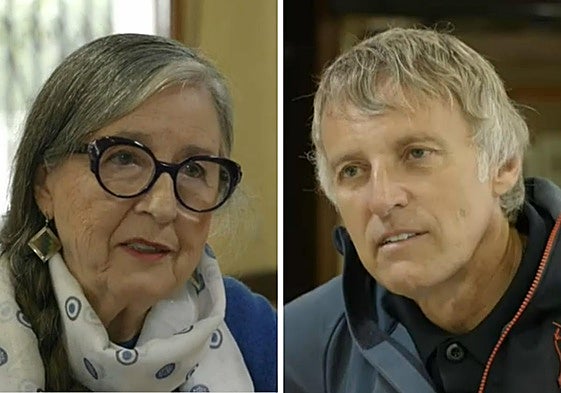 Jesús Calleja y Asunción Rodríguez sobrevuelan Llanera.