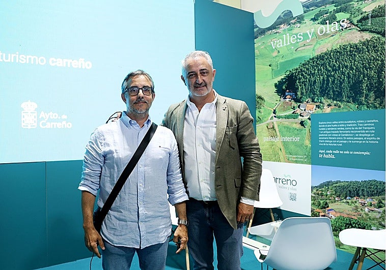 Goyo Rodríguez y Ángel García, en la presentación del logo.