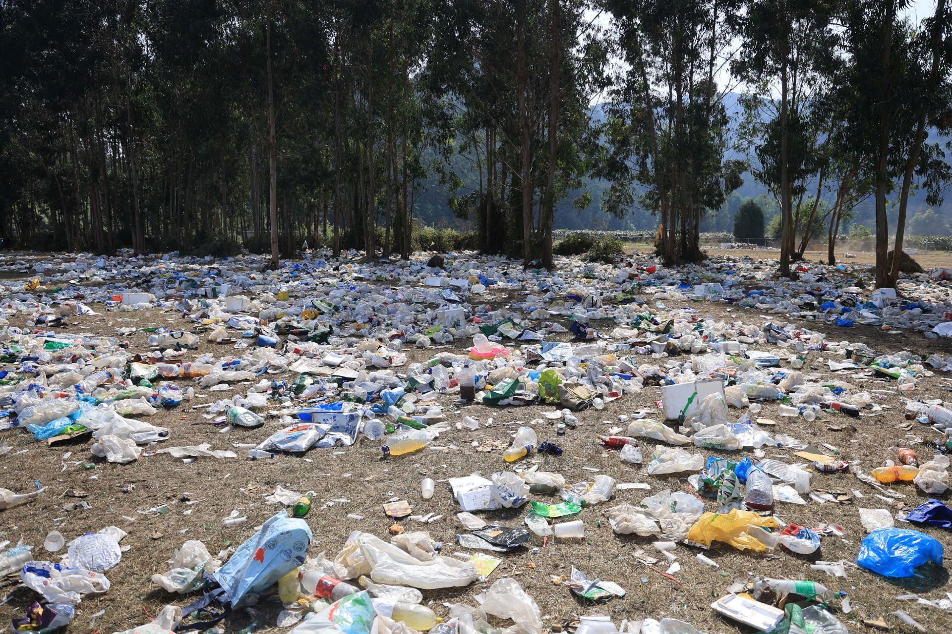 El día después del Xiringüelu: así ha quedado el prau Salcéu