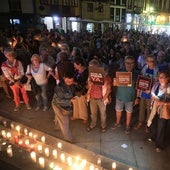 Cientos de personas se concentraron en Avilés por el fin del conflicto en Gaza.