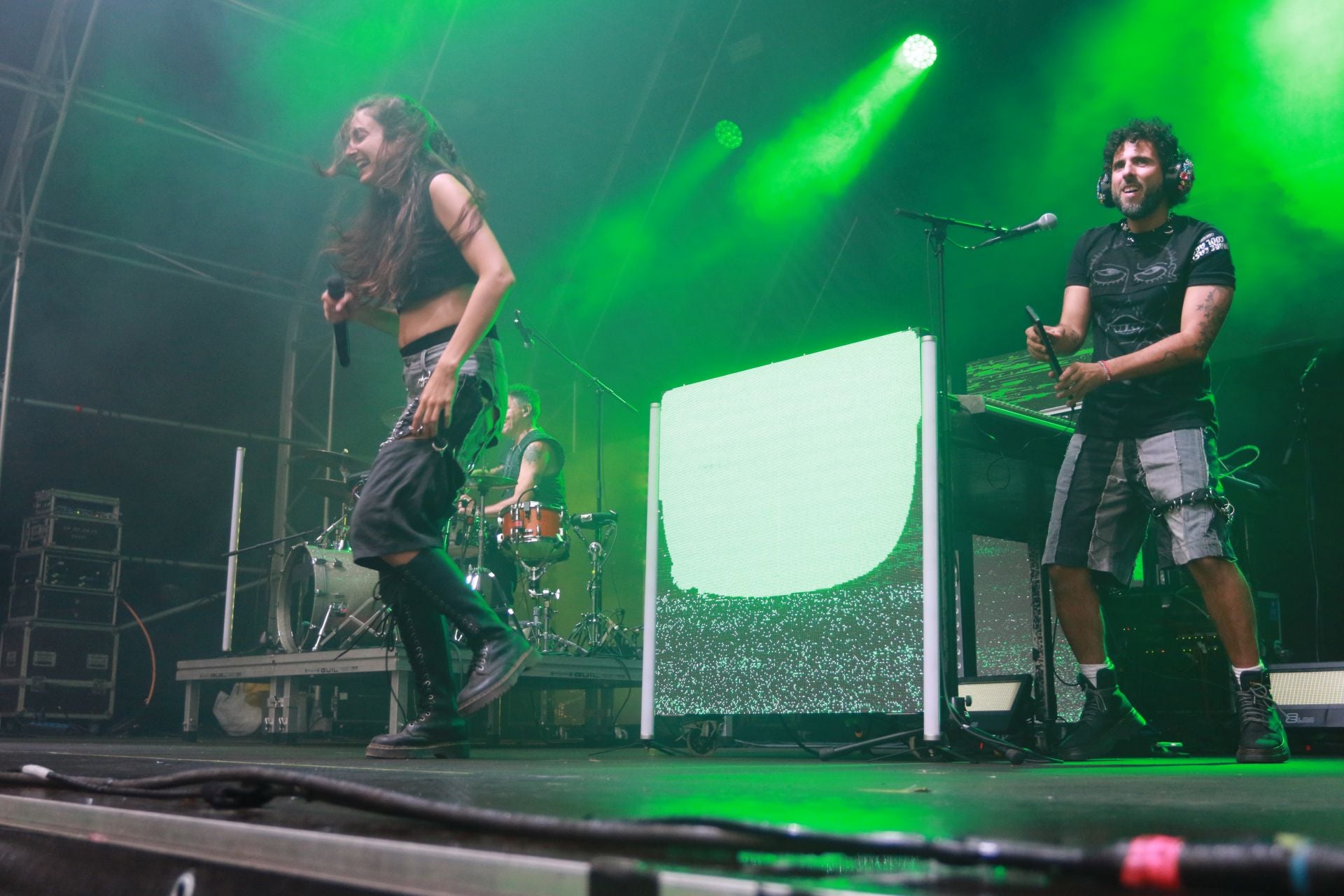 Delaporte vence a la lluvia en la plaza Mayor de Gijón