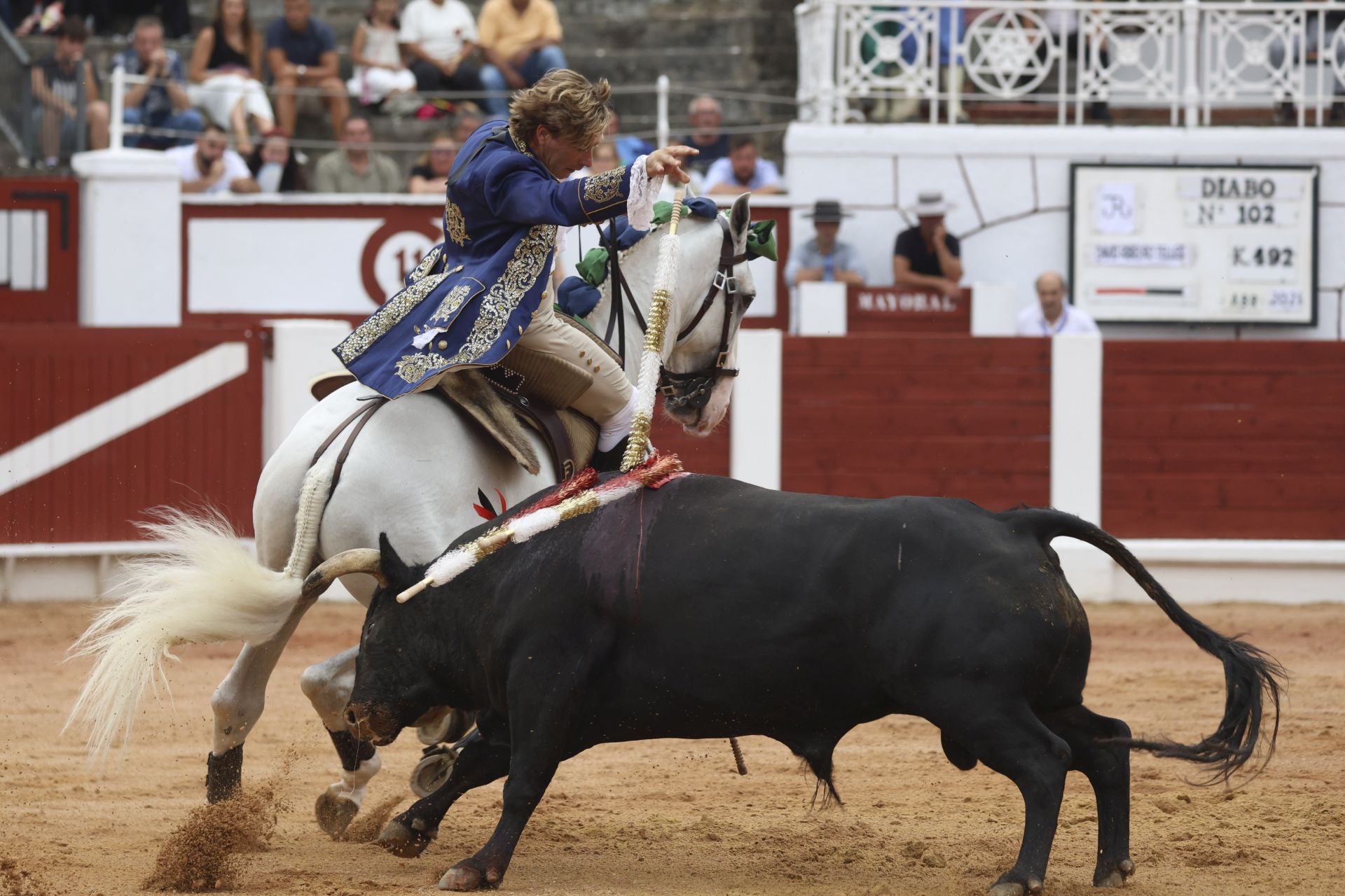 Tarde de rejones en la Feria taurina de Begoña en Gijón