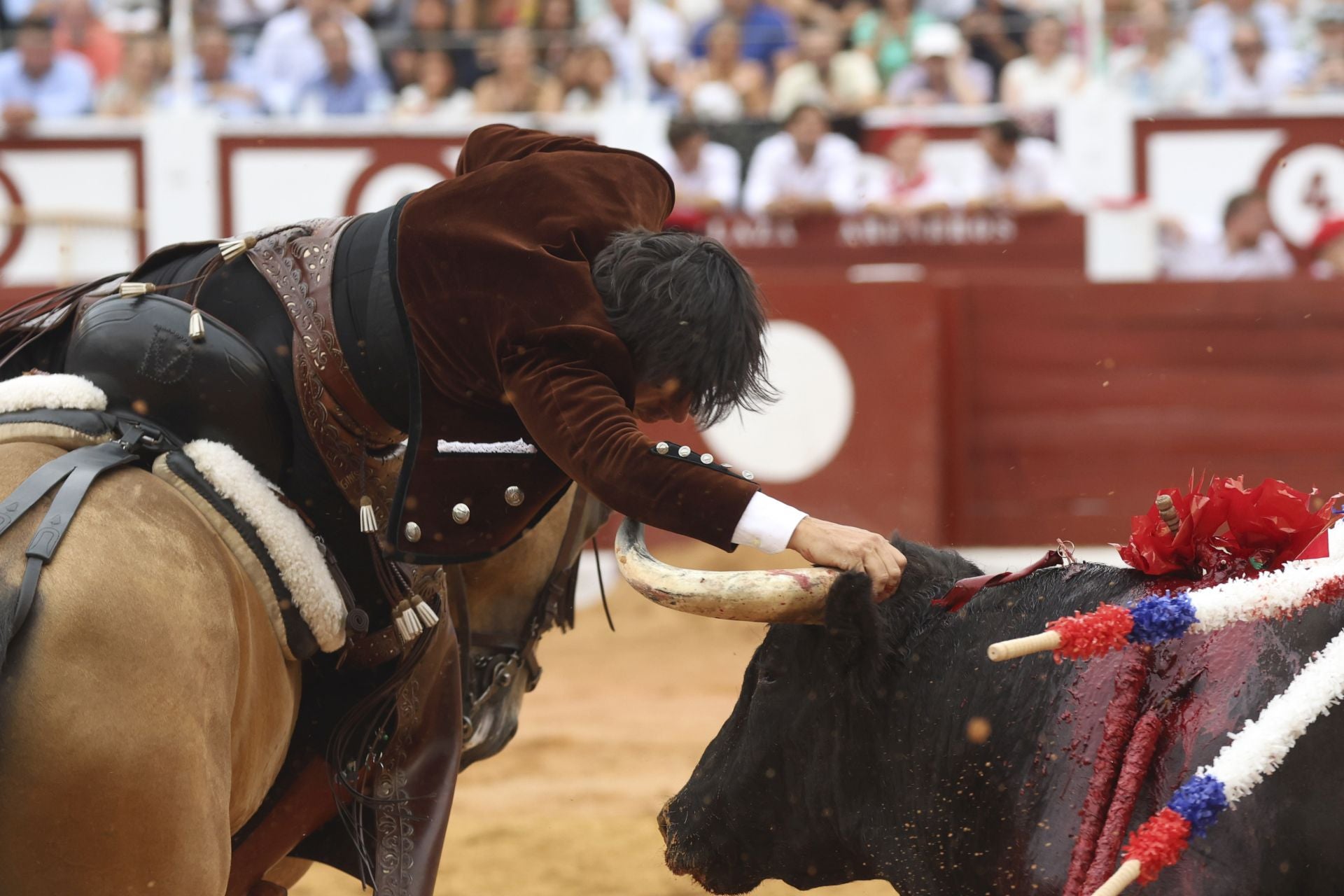 Tarde de rejones en la Feria taurina de Begoña en Gijón