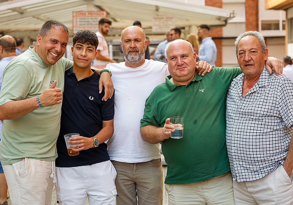 Borja Báscones, Nacho Cueli, Víctor Vázquez, José Enrique Cueli y Benito Báscones.
