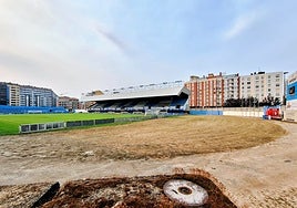 Las atracciones se colocarán tras la portería del fondo del estadio más próximo a la pista de La Exposición.