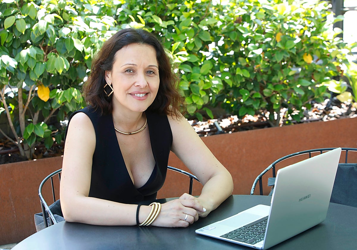 María Martín, presidenta de Abogadas para la Igualdad, durante la entrevista.