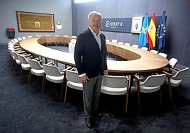 Álvaro Alonso, en las instalaciones de la Cámara de Comercio anexas al recinto ferial.