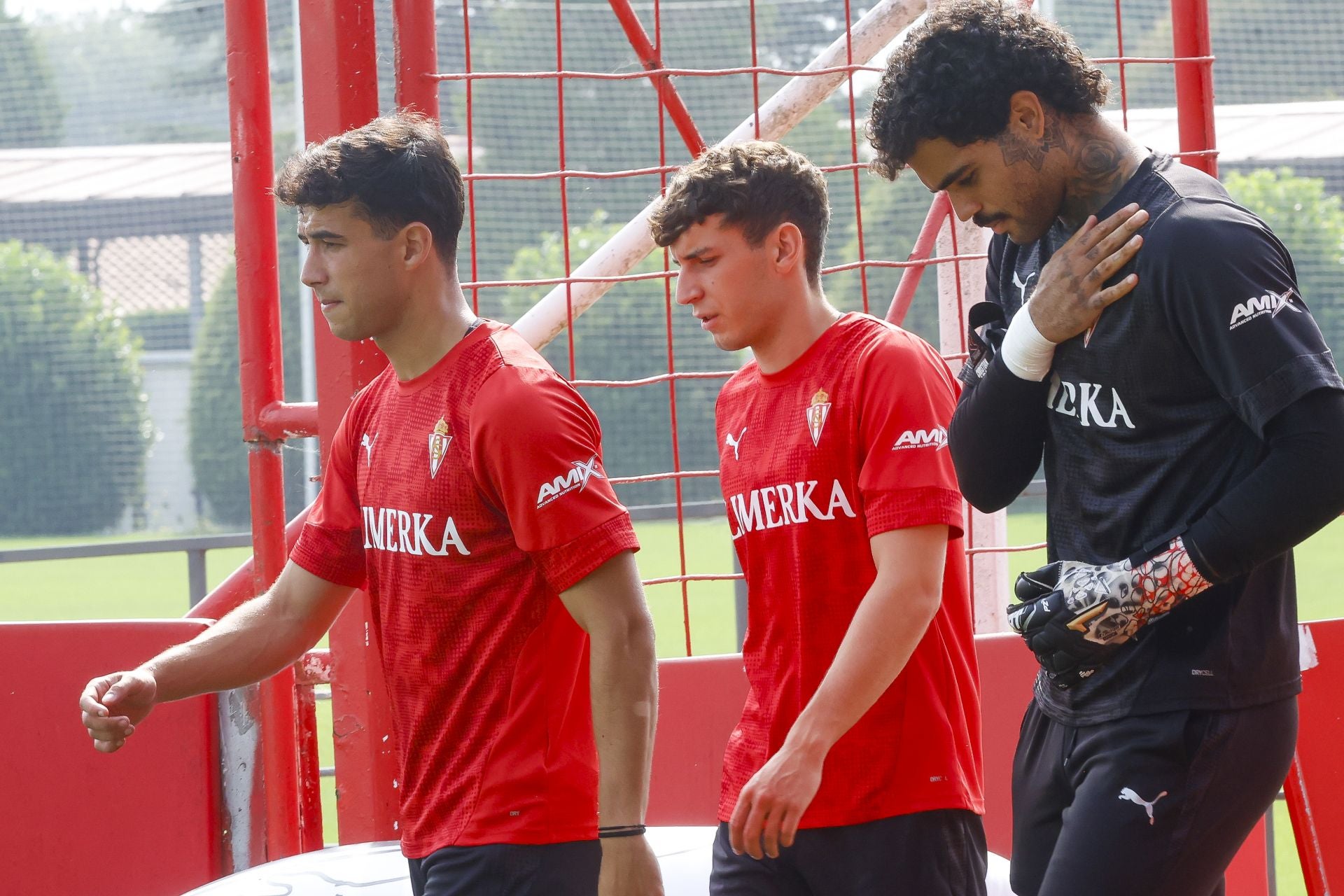 El entrenamiento del Sporting de Gijón de este sábado, 16 de agosto, en fotos