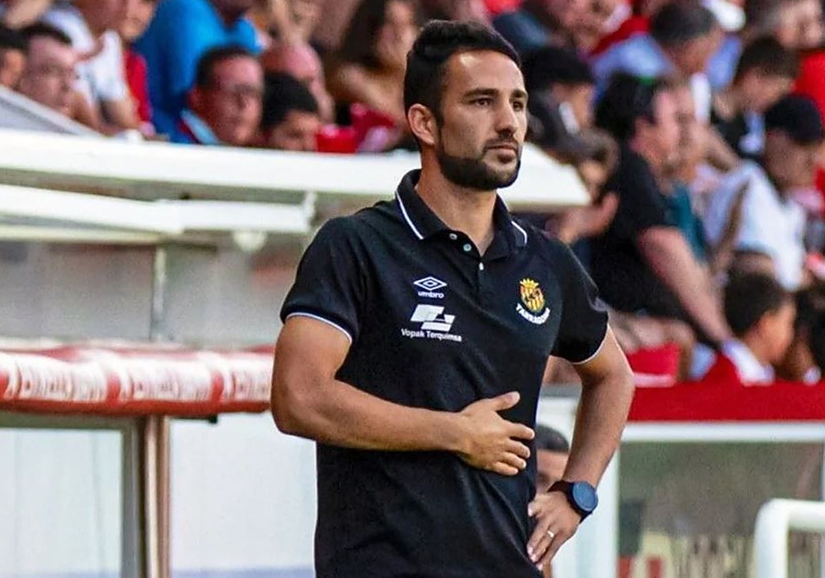 Dani Vidal, en un partido con el Nàstic de Tarragona.