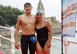 Carlos Ortiz y Alba Ortiz, ganadores de la prueba.