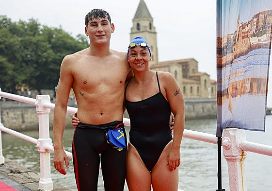 Carlos Ortiz y Alba Ortiz, ganadores de la prueba.