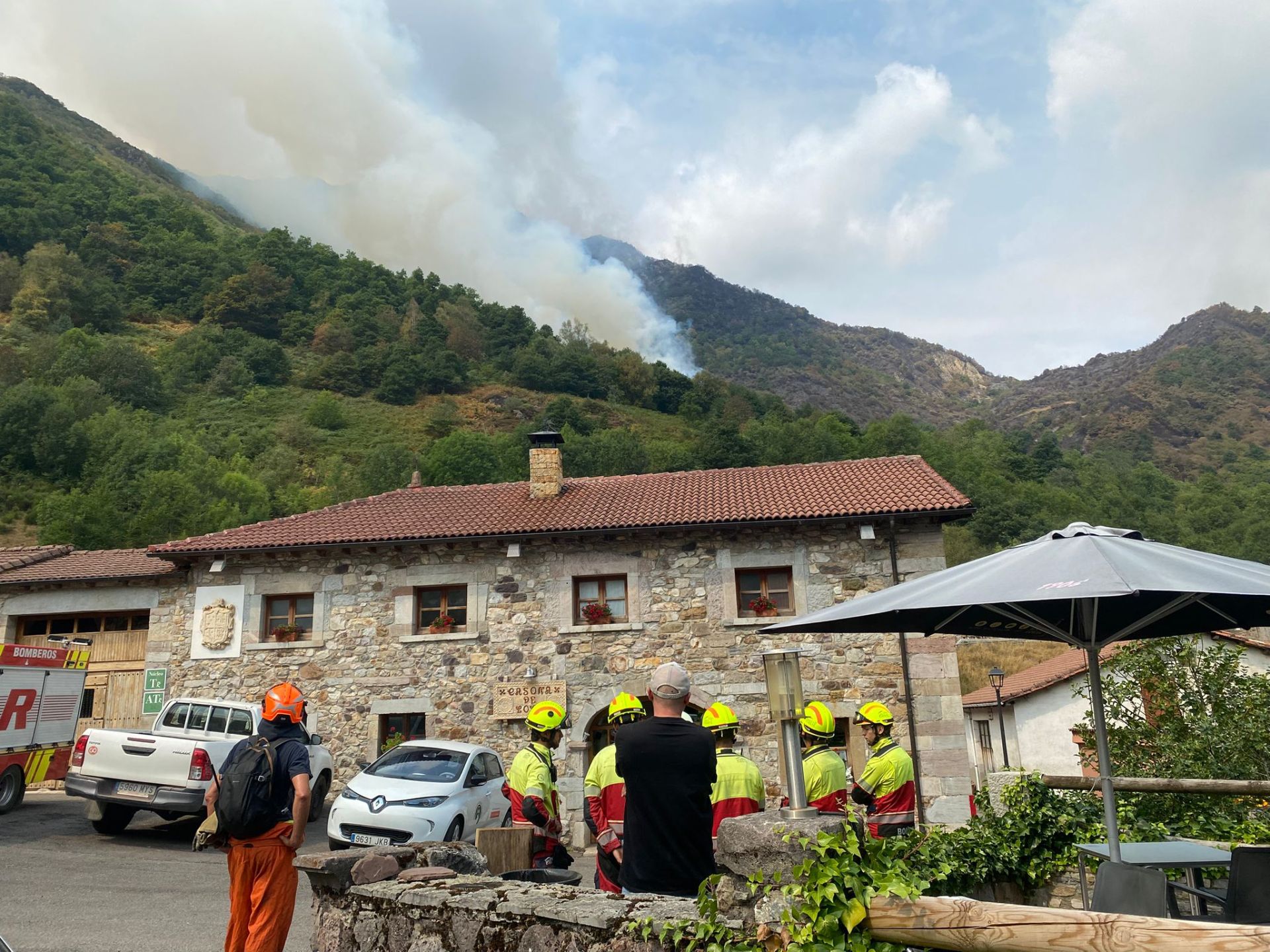 Incendio en Caunedo (Somiedo)