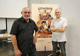 Jesús Parrado, coordinador del festival, y Luis Pascual, responsable del Centro de Imagen de la Fundación Municipal de Cultura