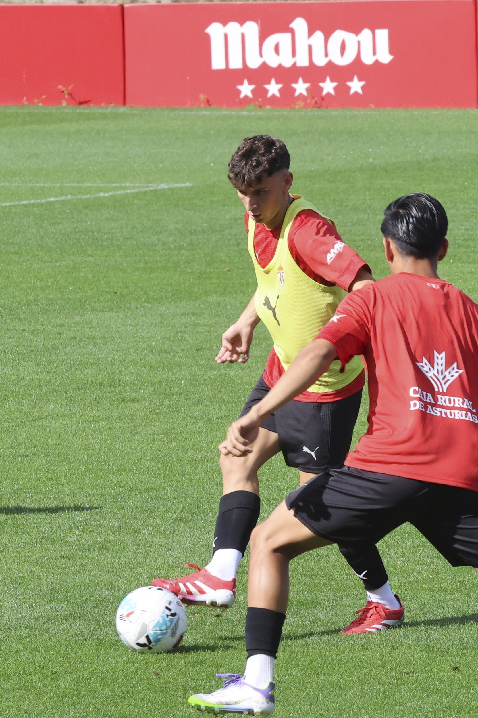 El entrenamiento del Sporting de Gijón del 20 de agosto en imágenes