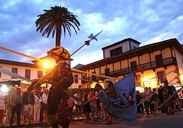 Recepción del Príncipe y su séquito en Villaviciosa durante pasadas ediciones