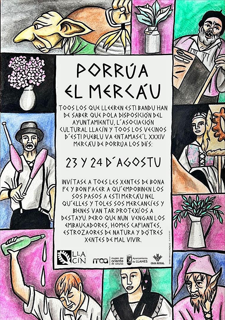 Imagen - Cartel del mercáu de Porrúa 2025.