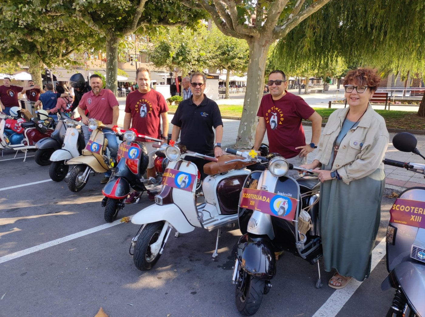 La ruta motera partió de la plaza de Europa de Piedras Blancas.